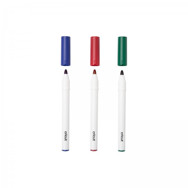 Cricut Ekstra-Bold Permanent Markers (2,5 mm) – Rød, Grøn og Blå