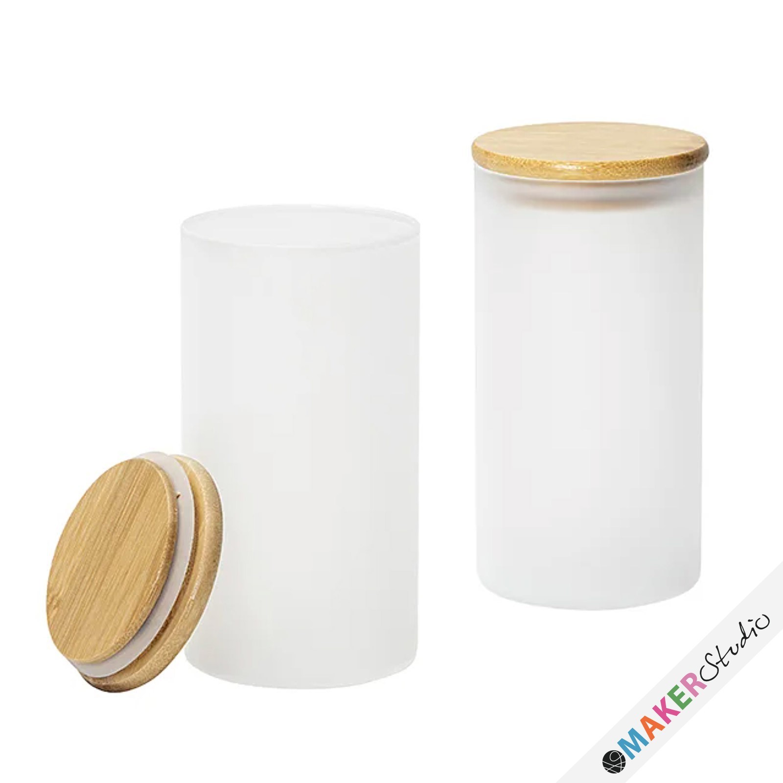 Glas opbevaringskrukke 750 ml FROSTET 2 stk