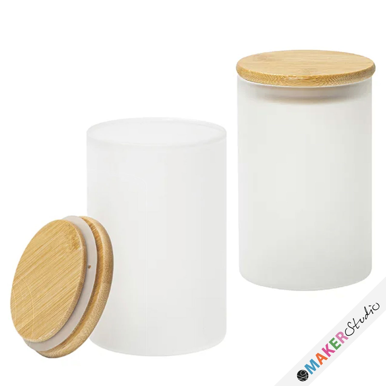 Glas opbevaringskrukke 600 ml FROSTET 2stk