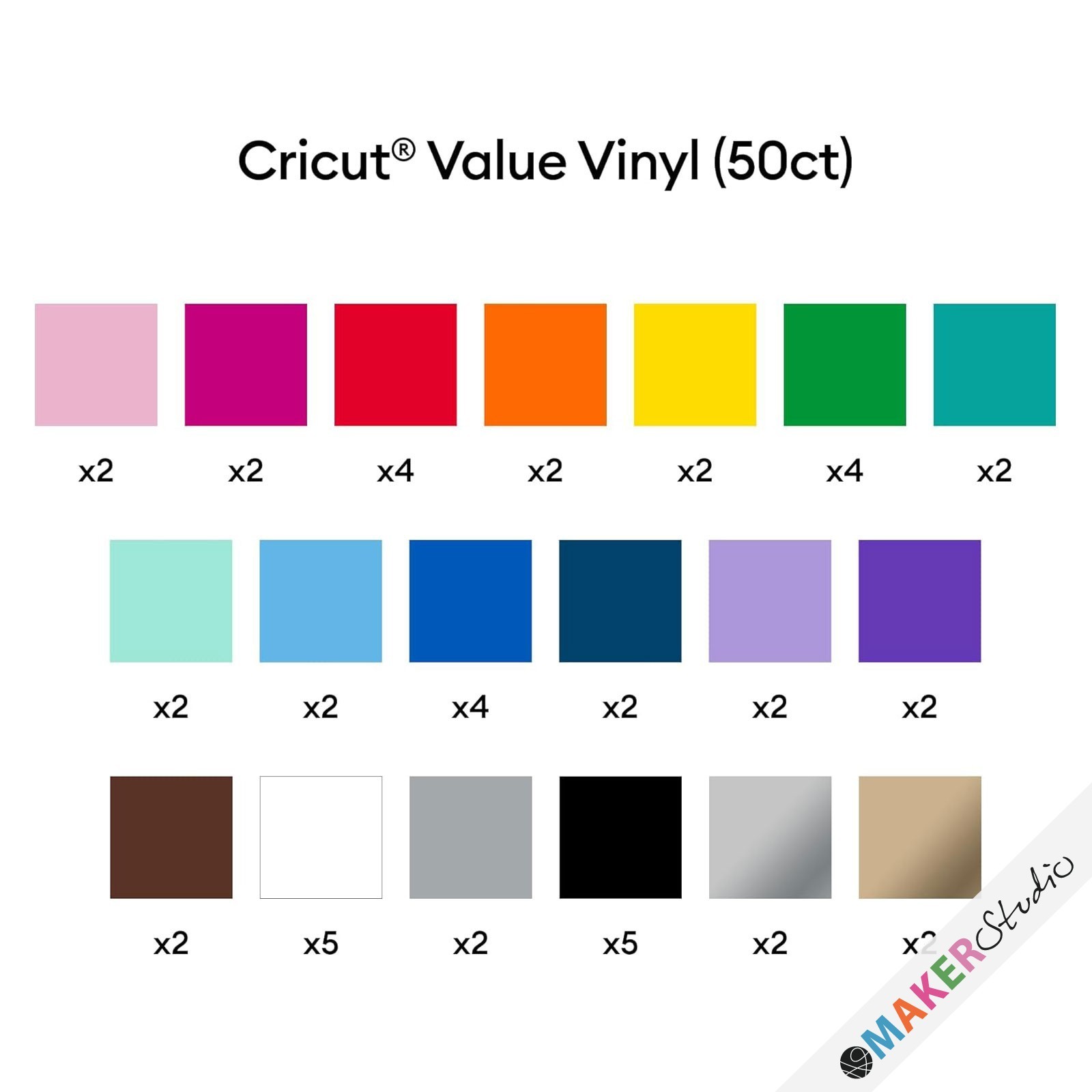Cricut Premium Vinyl Permanent 50 Ark