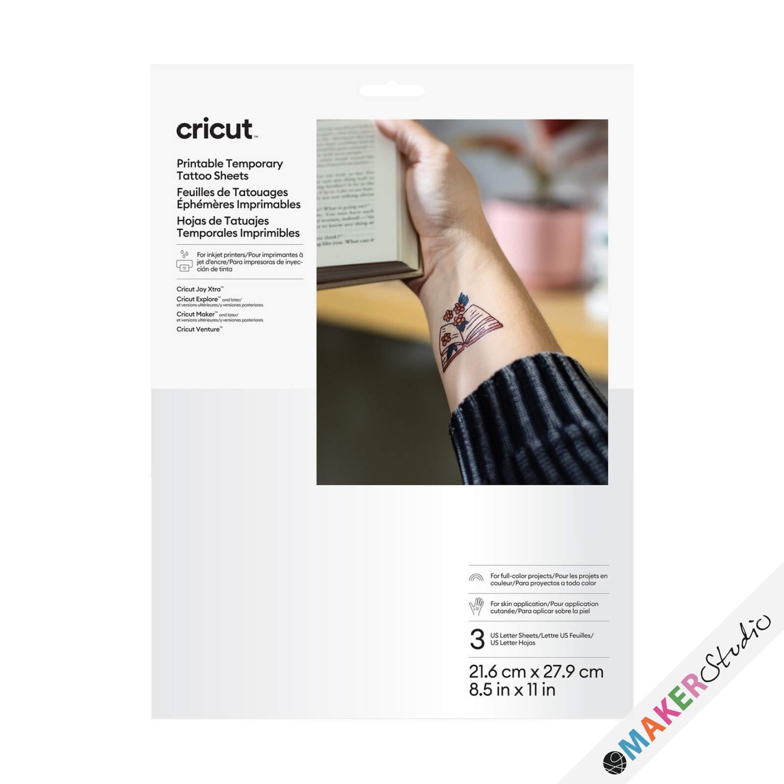 Cricut Print-selv Tatoveringsark A4 - 3 stk