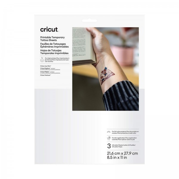 Cricut Print-selv Tatoveringsark A4 - 3 stk