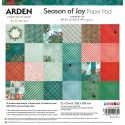 Season of Joy julepapir 24 ark - Ensfarvet
