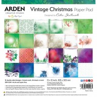 Vintage Christmas julepapir 24 ark