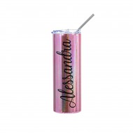 Stål tumbler 600 ml Pink 2 stk
