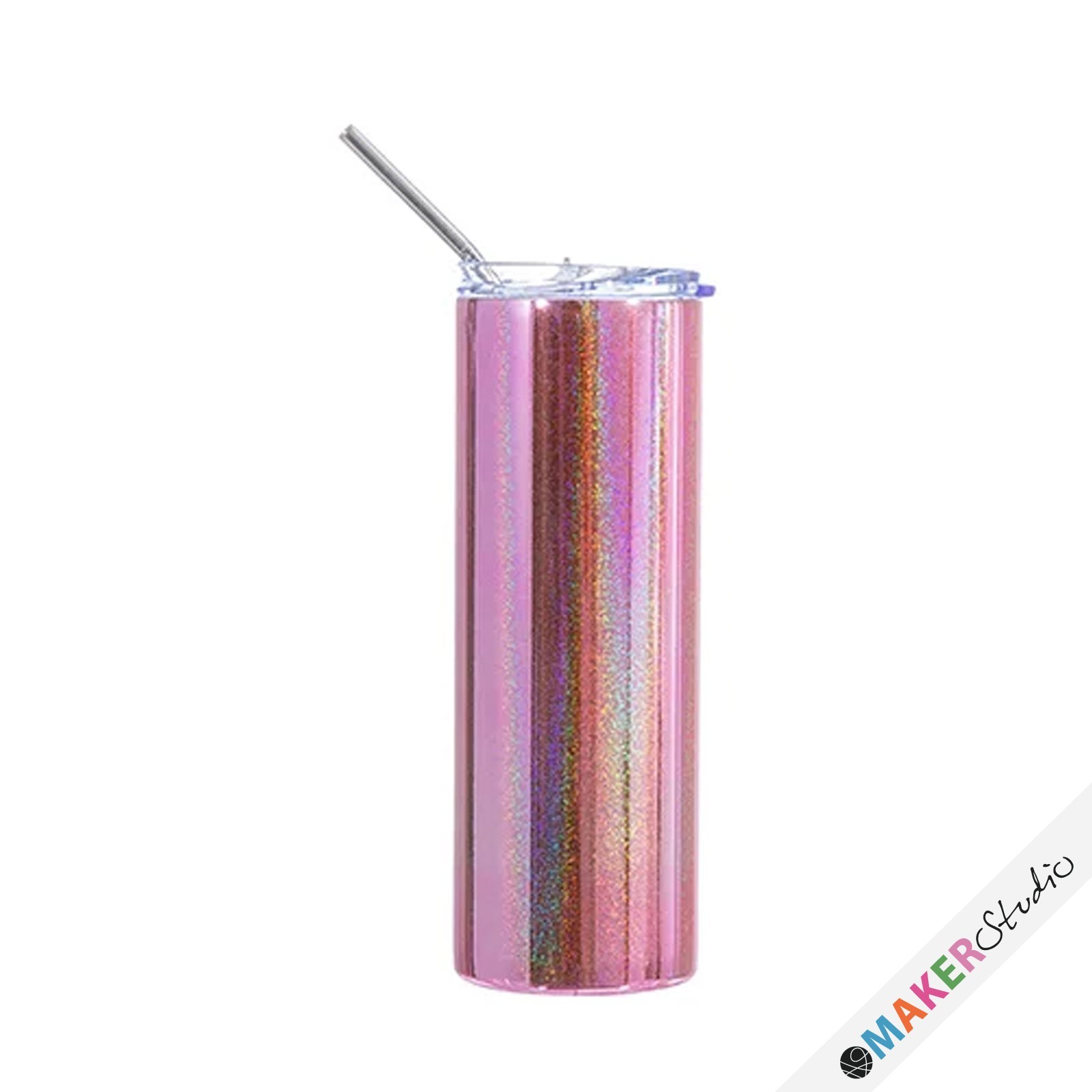 Stål tumbler 600 ml Pink 2 stk
