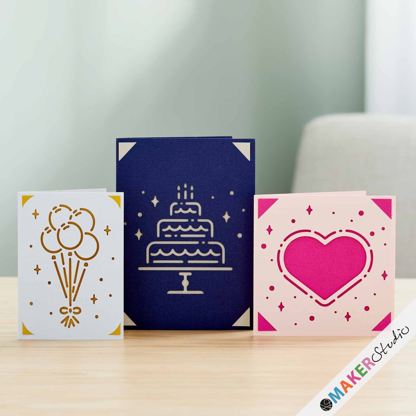 Cricut Sensei Indstik Kort - 3-pak