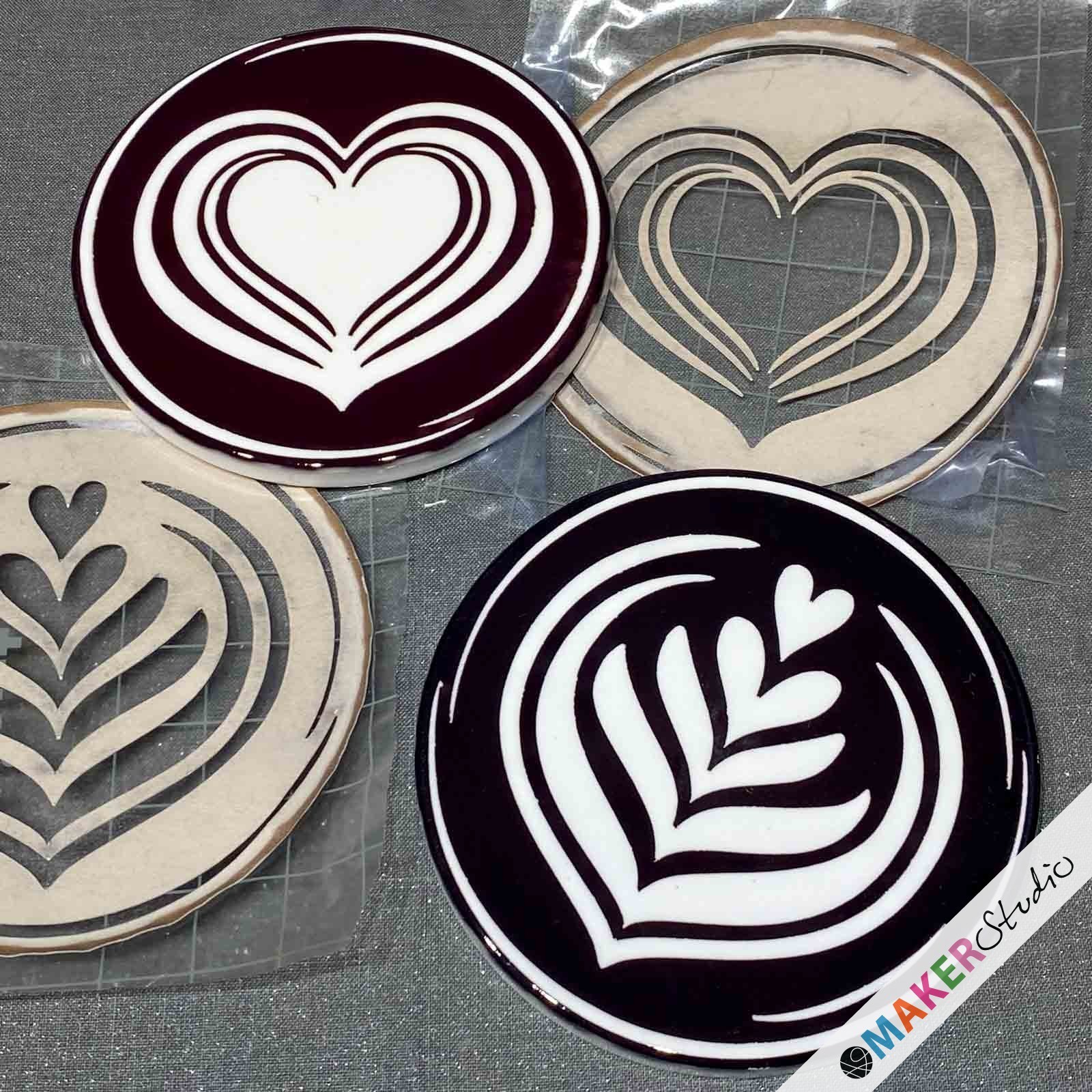 Cricut Blank Coaster Round 4stk