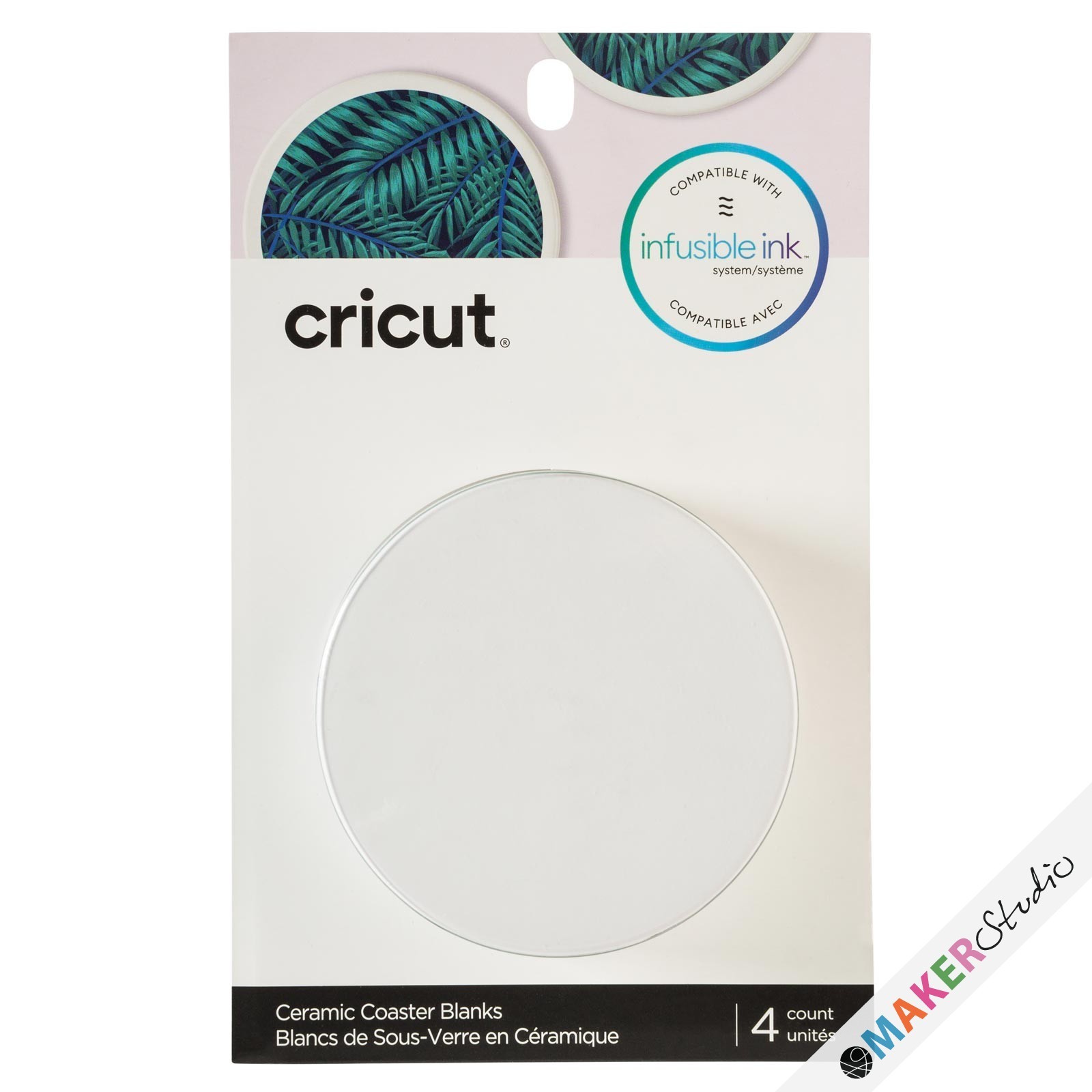 Cricut Blank Coaster Round 4stk