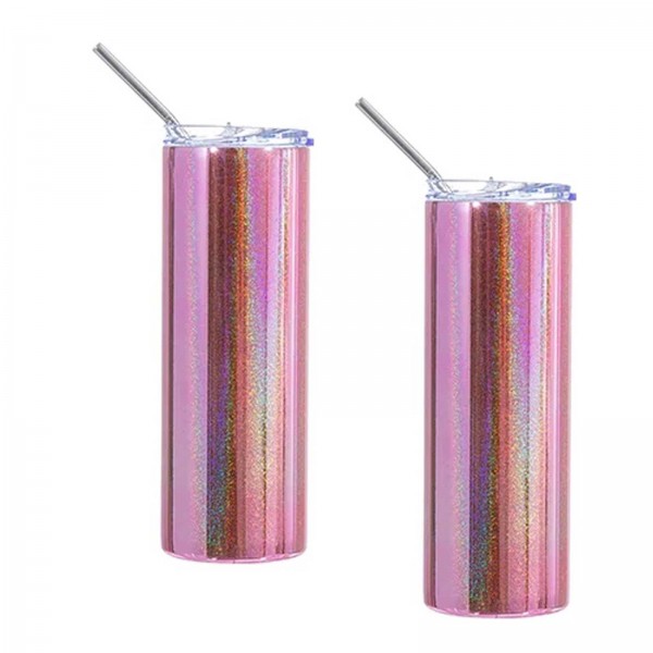 Stål tumbler 600 ml Pink 2 stk