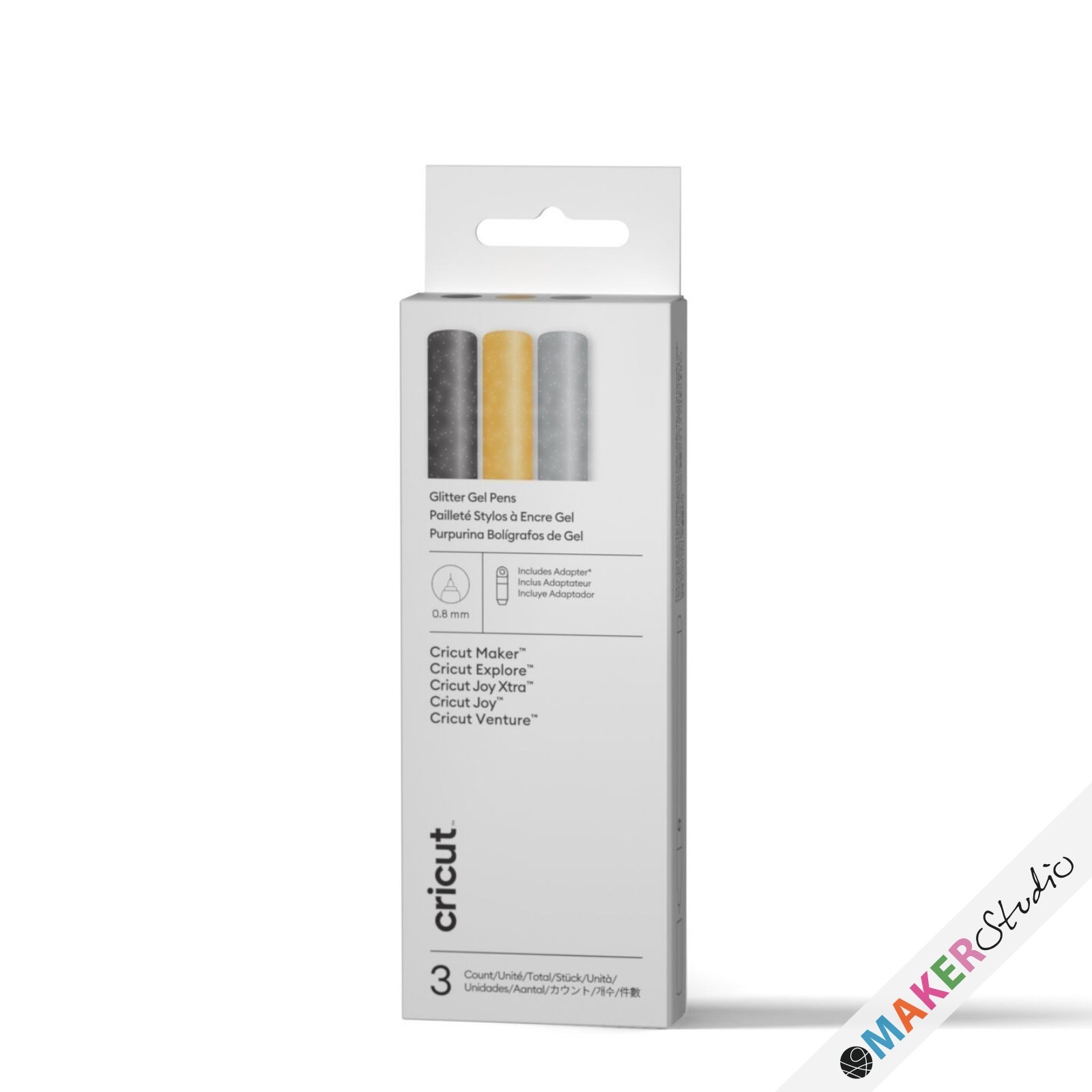 Cricut Omni Gel pen Glitter pakke 0.8 3-pak