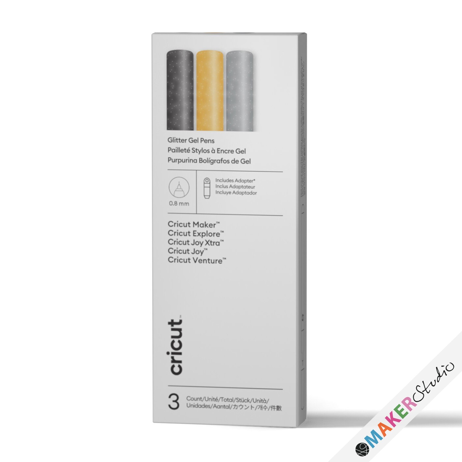 Cricut Omni Gel pen Glitter pakke 0.8 3-pak