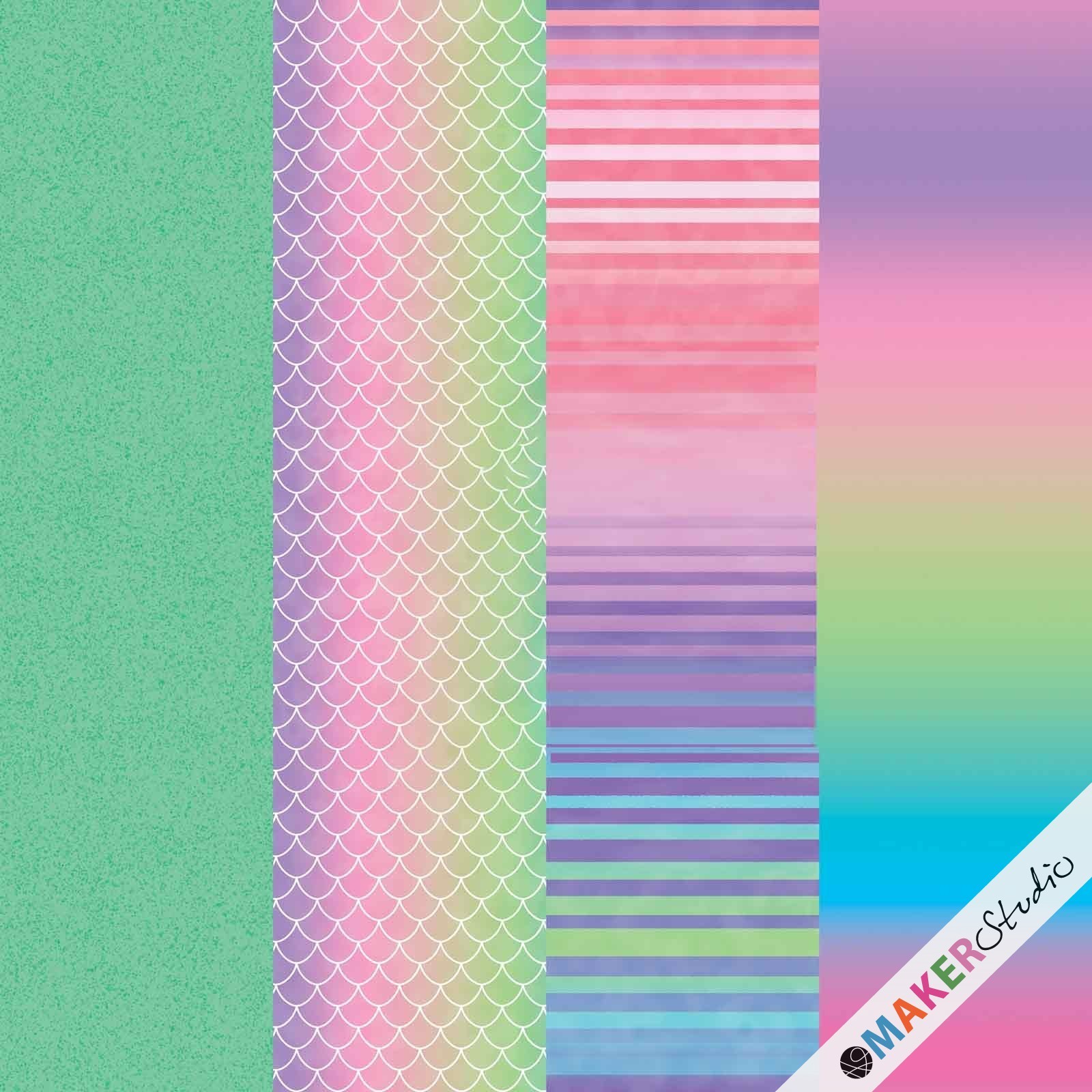 Cricut Mermaid Rainbow Infusible Ink folie 4 ark