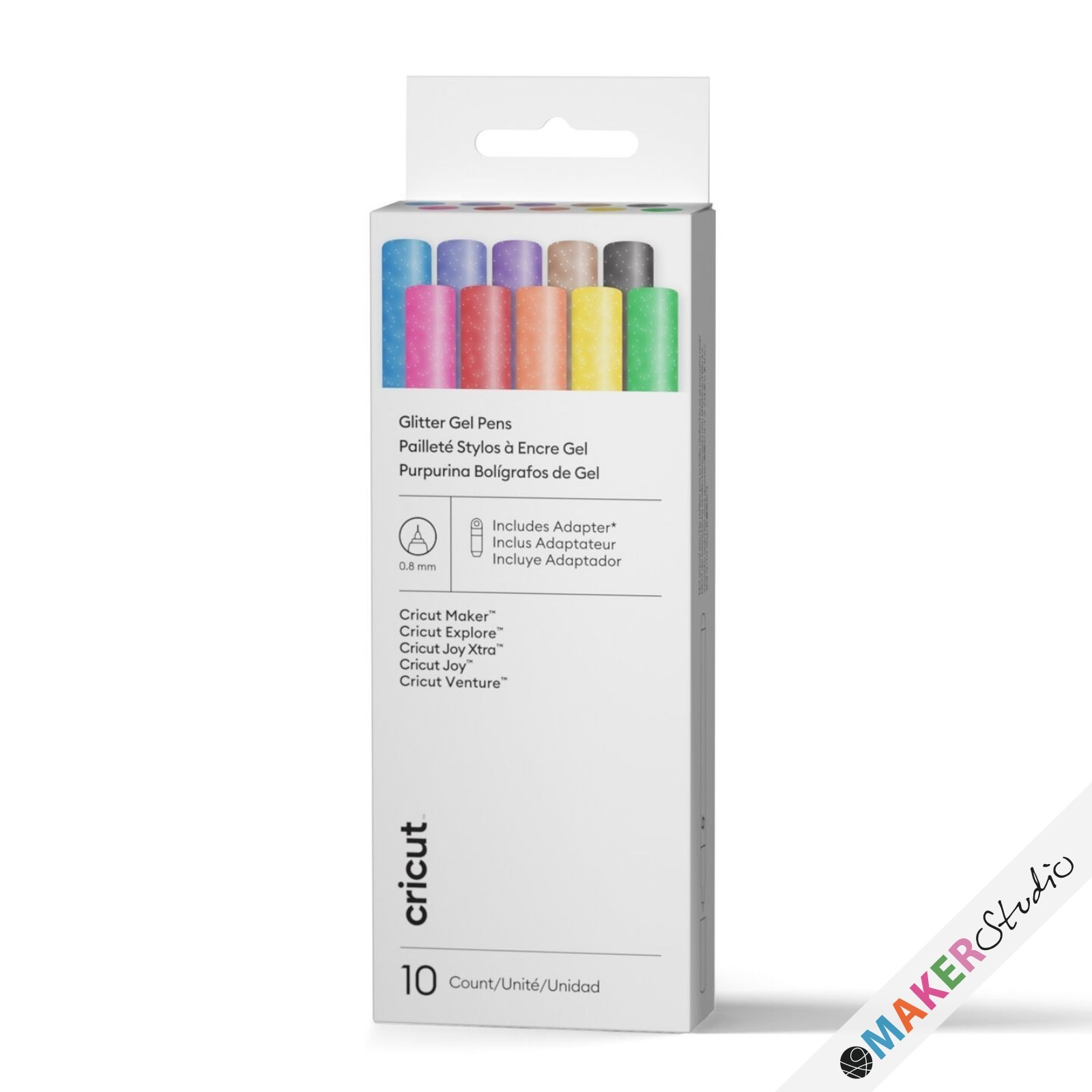 Cricut Omni Glitter Gel Pens 0,8 mm multi 10-pak