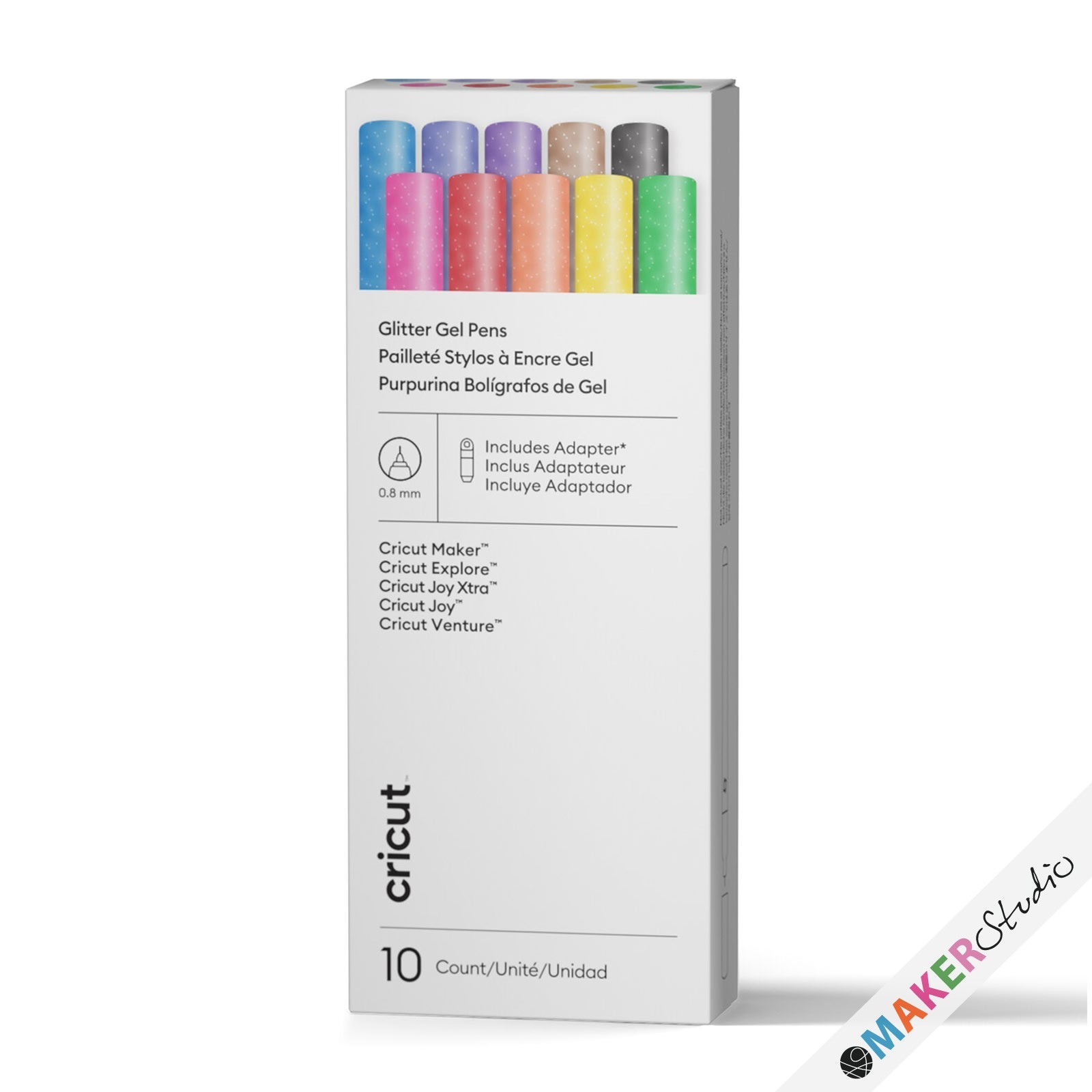 Cricut Omni Glitter Gel Pens 0,8 mm multi 10-pak