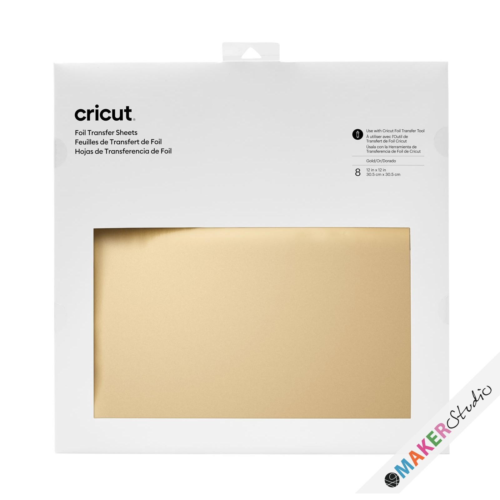 Cricut Foil Transfer Sheets Gold 8 ark