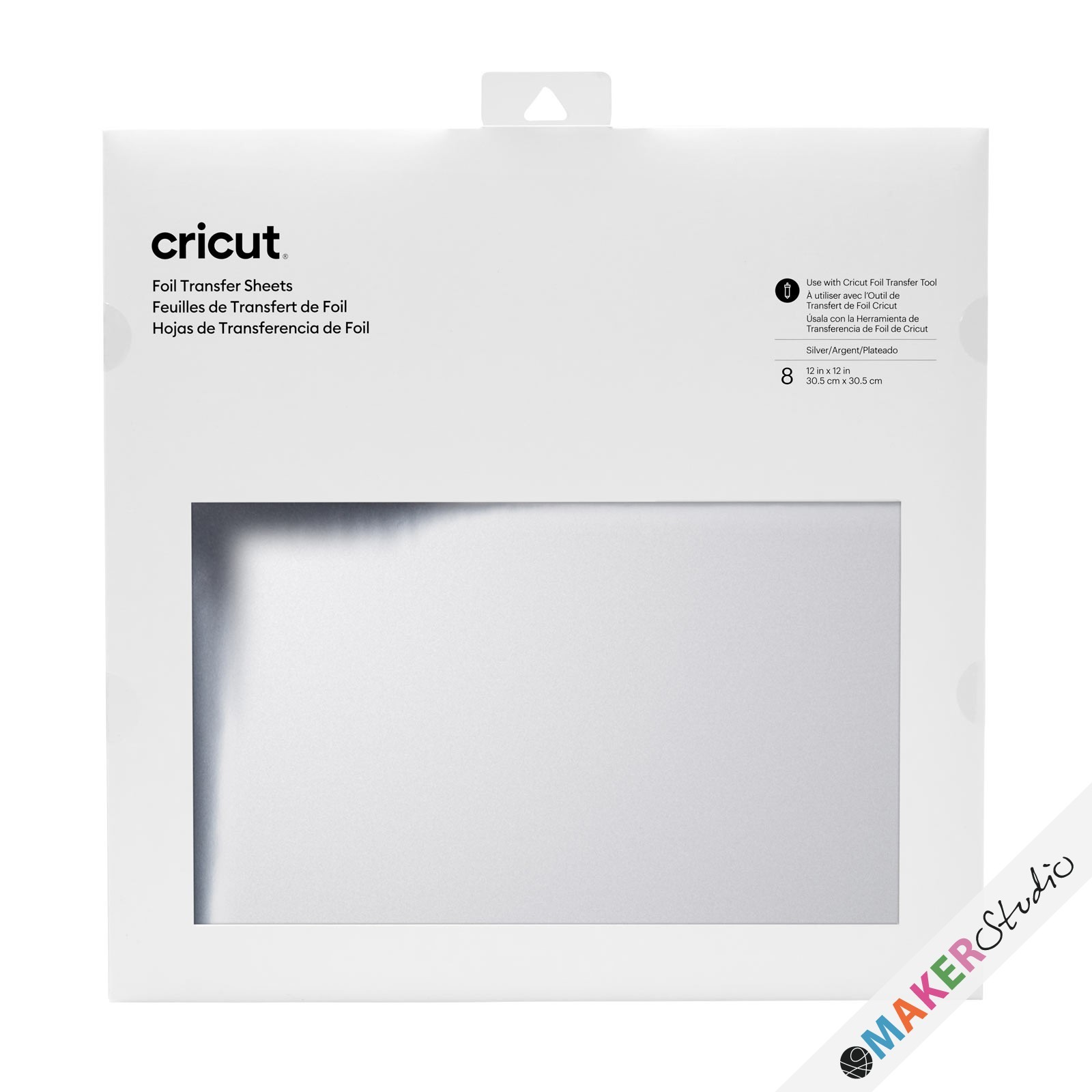 Cricut Foil Transfer Sheets Silver 8 arks