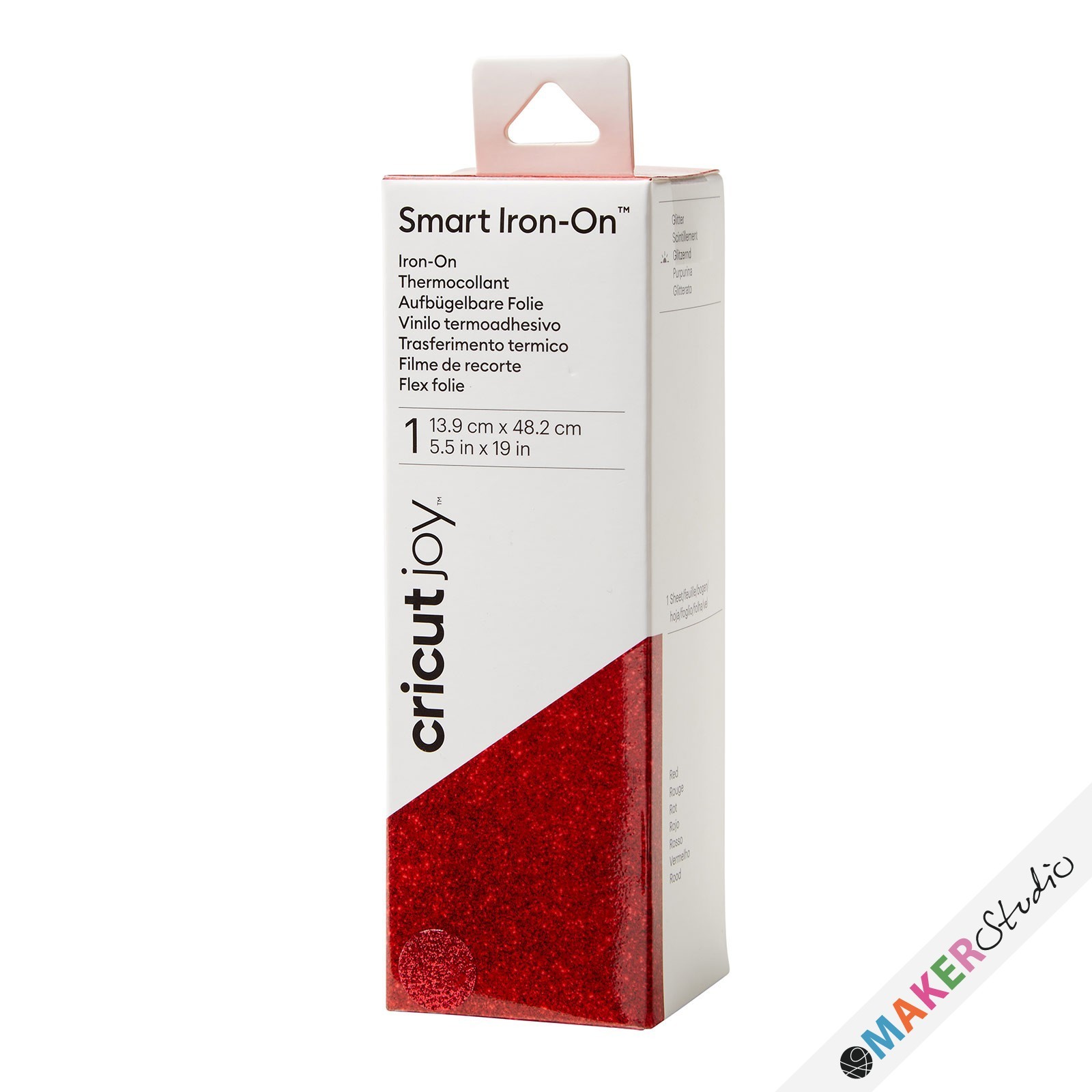 Cricut Smart Iron-On Strygefolie GLITTER RØD