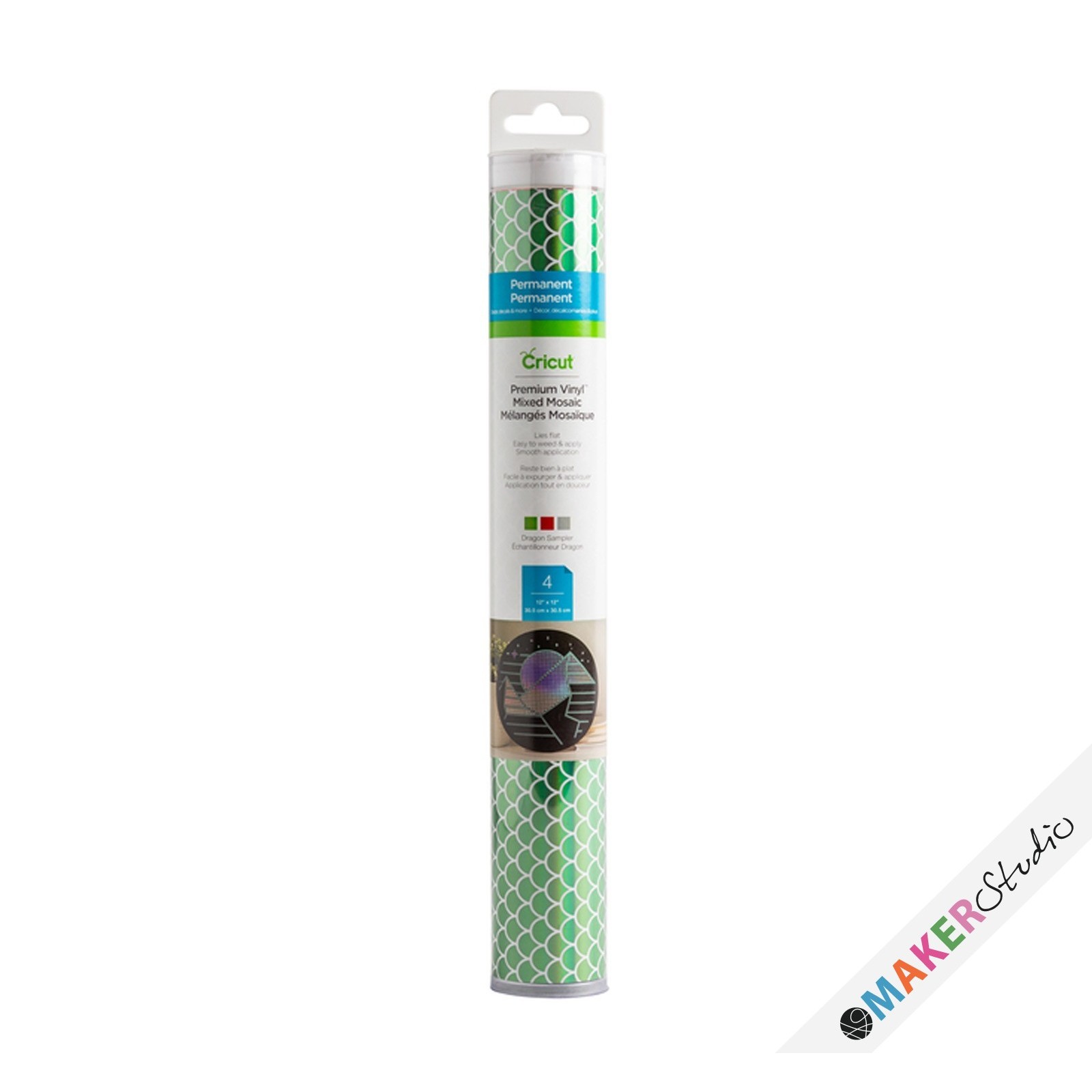 Cricut Premium Vinyl Mixed Mosaic Dragon Sampler 4 ark