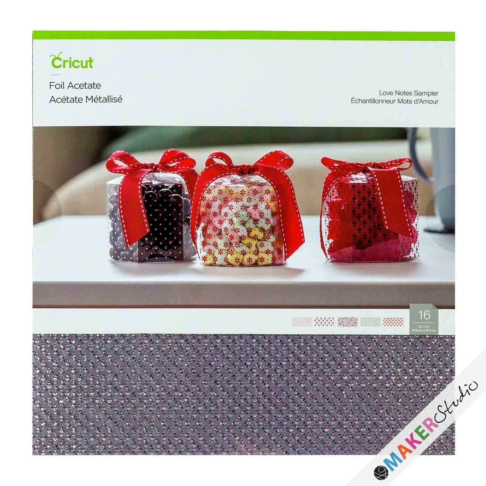 Love Notes Foil Acetate Sampler 16 ark