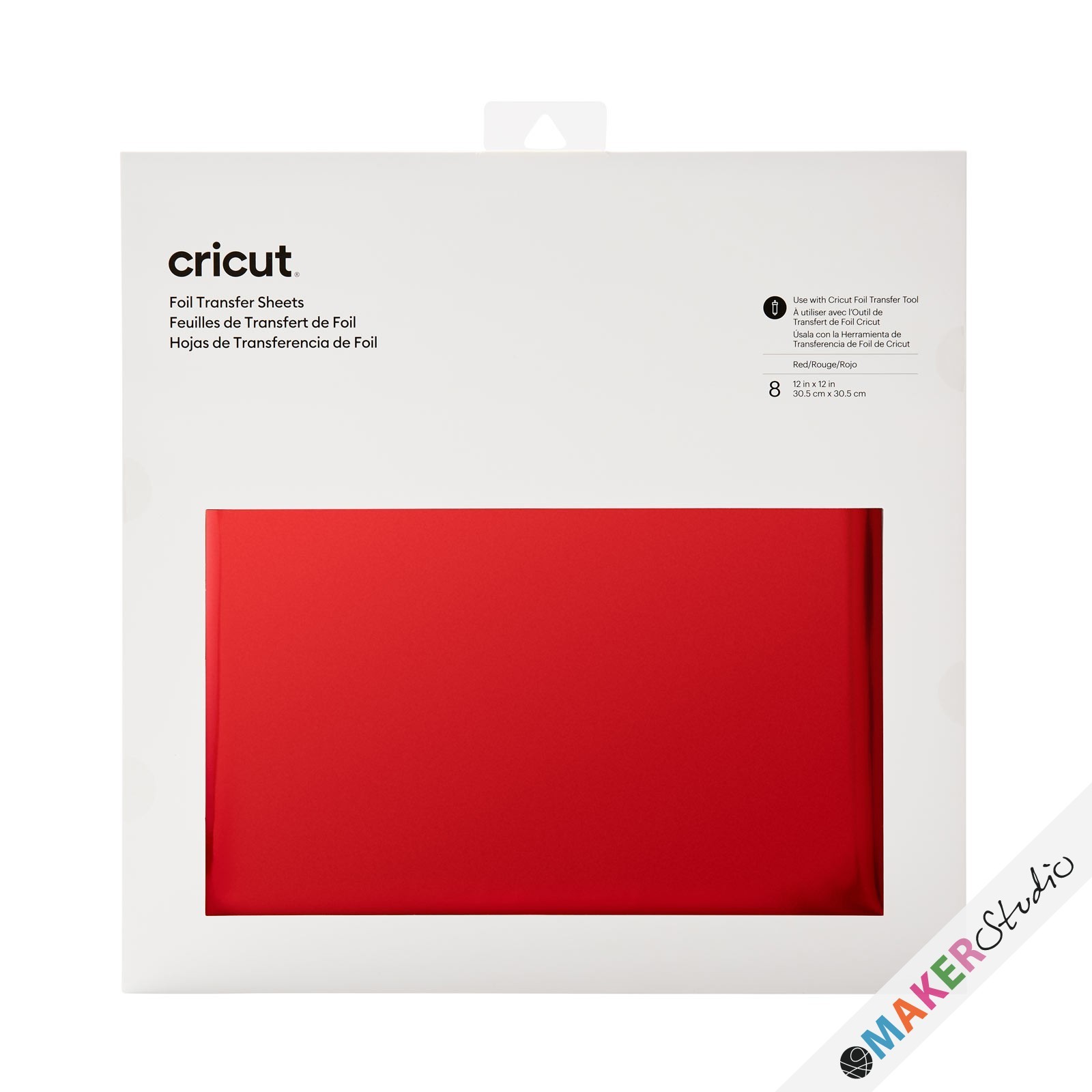 Cricut Foil Transfer Sheets Red 8 ark