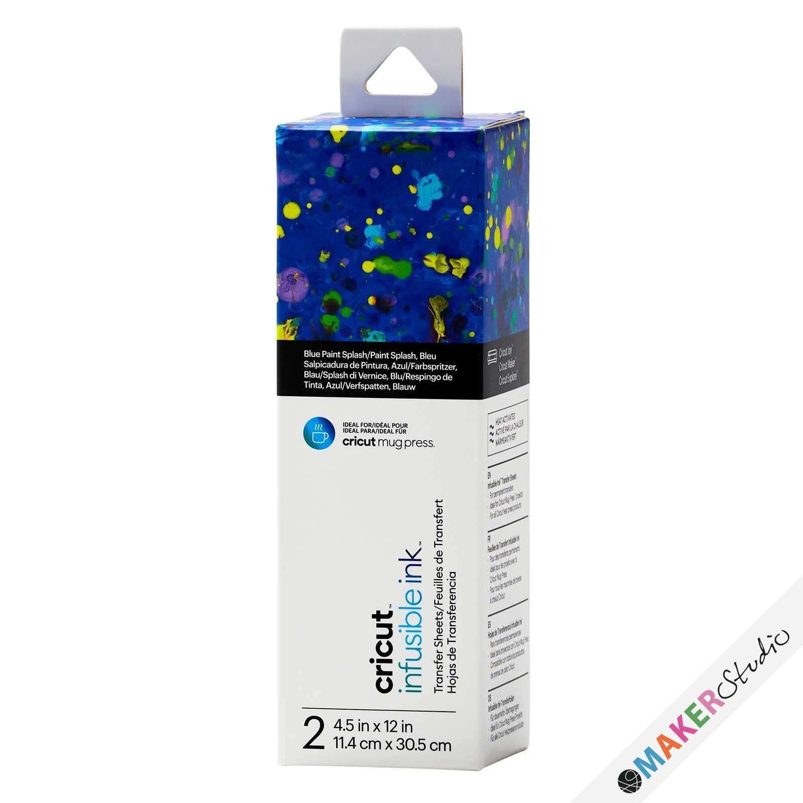 Cricut Infusible Ink Transfer Sheets Blue Paint Splash 2 ark