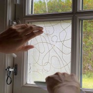 Cricut window cling Frosted