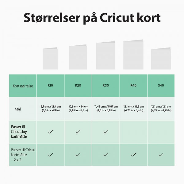 Cricut Sort/sølv Indstik Kort