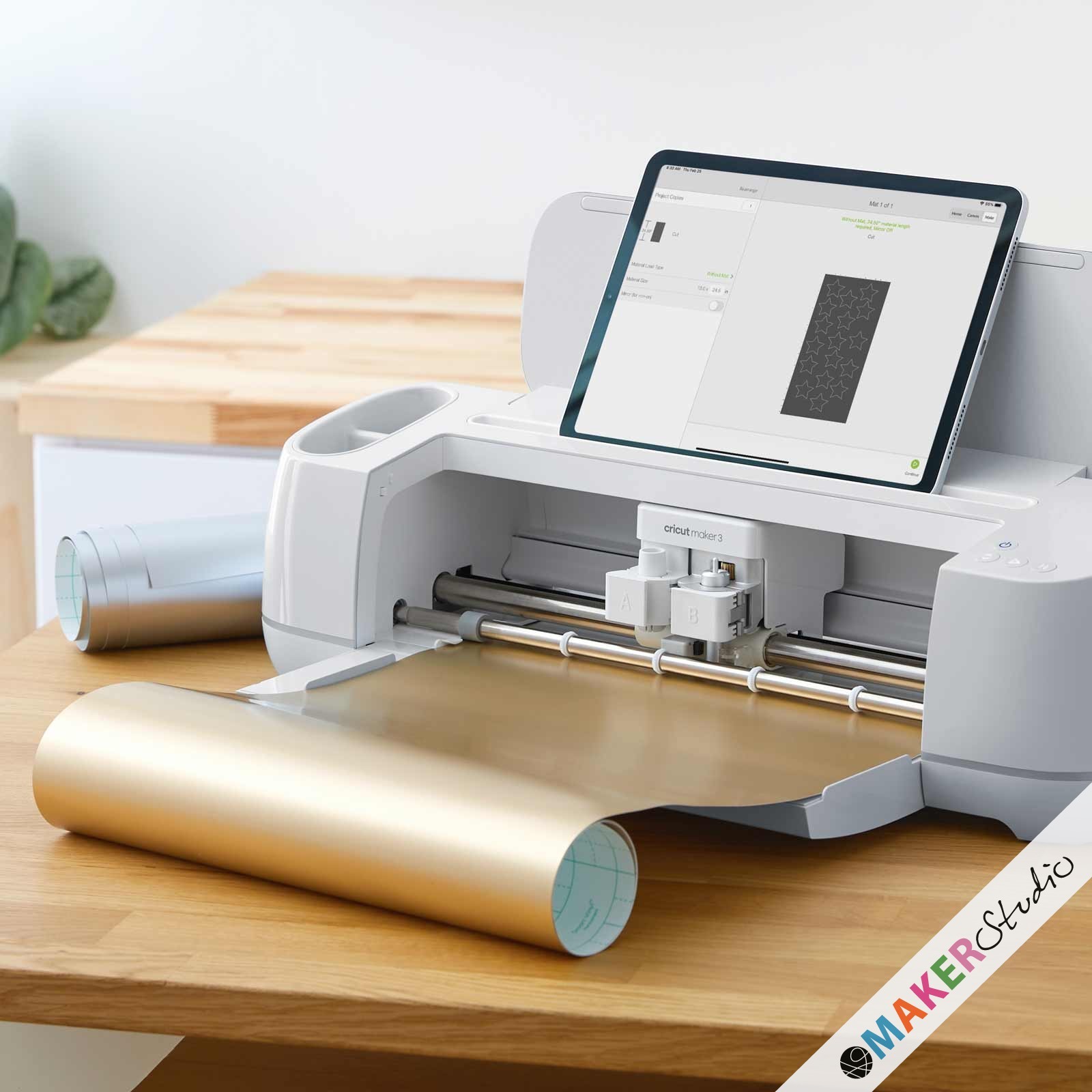 Cricut Smart Vinyl Aftagelig Mat Guld Champagne