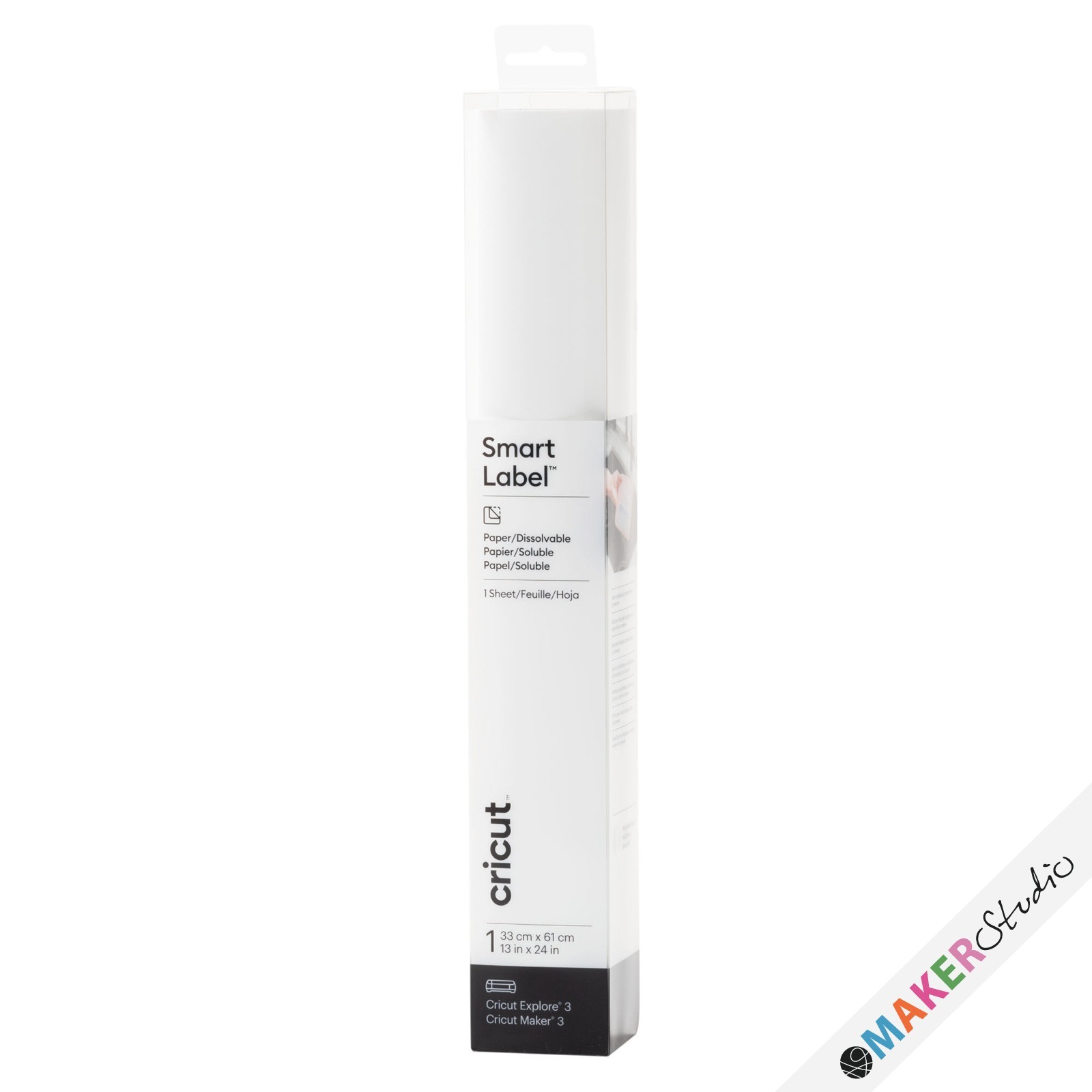 Opløselig label papir