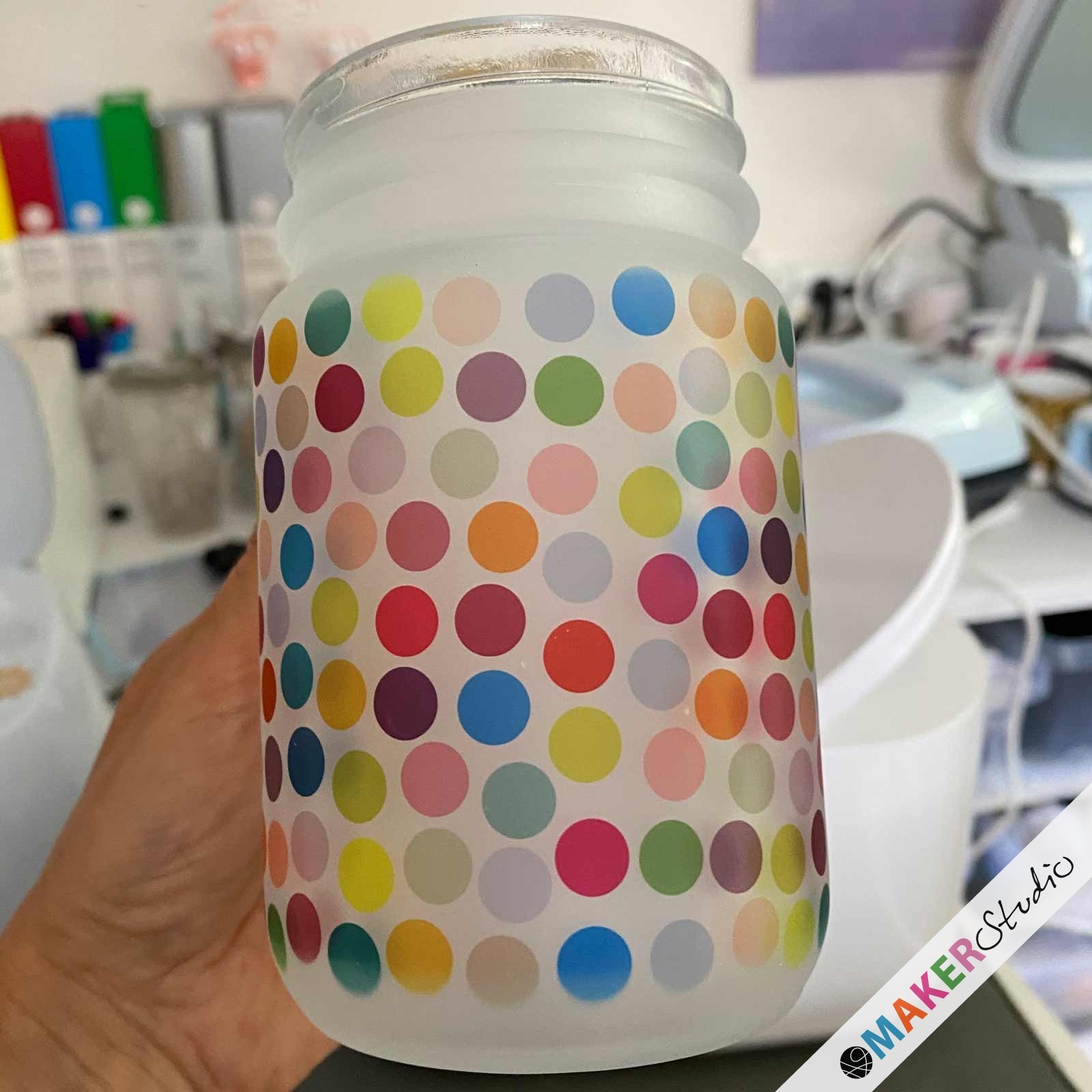 Mason Jar 350 ml FROSTED 4 stk