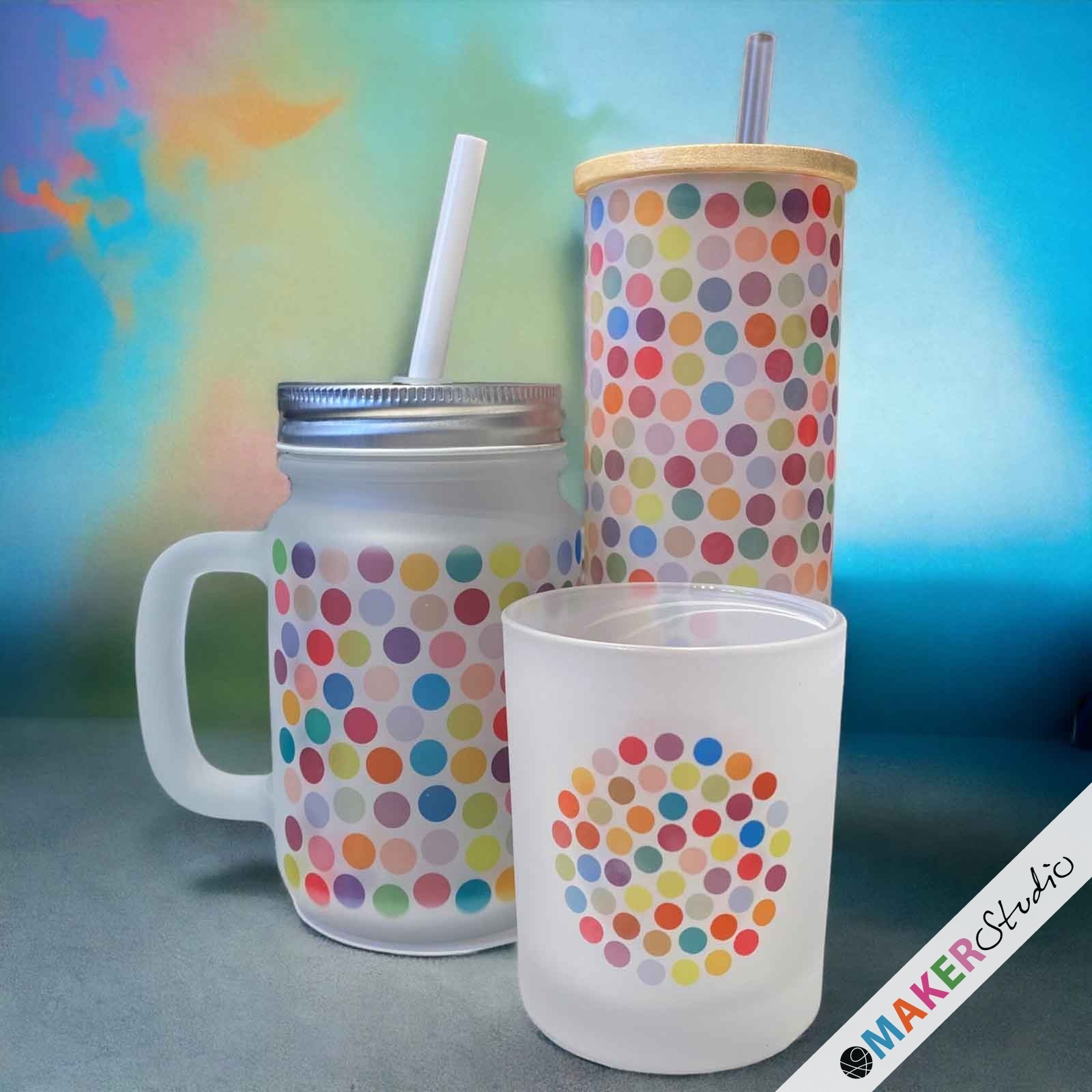 Mason Jar 350 ml FROSTED 4 stk