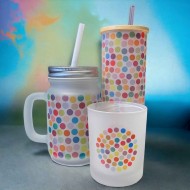 Mason Jar 350 ml FROSTED 4 stk