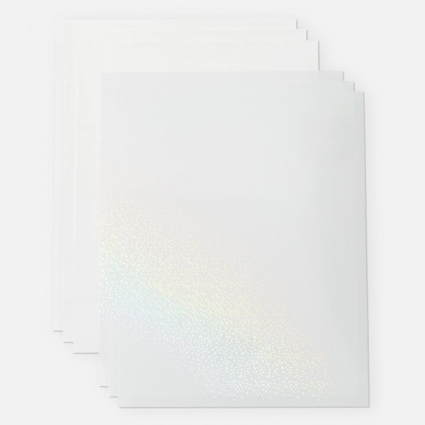 Cricut vandfast klistermærkeark Transparant Holographic A4 5stk