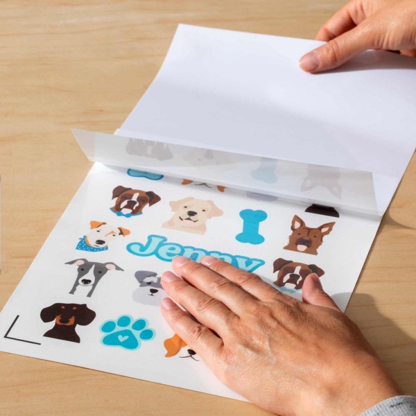 Cricut vandfast klistermærkeark Transparant Holographic A4 5stk