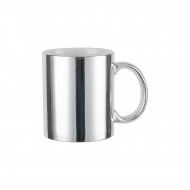 Keramisk krus 325 ml BLANK SØLV 2 stk