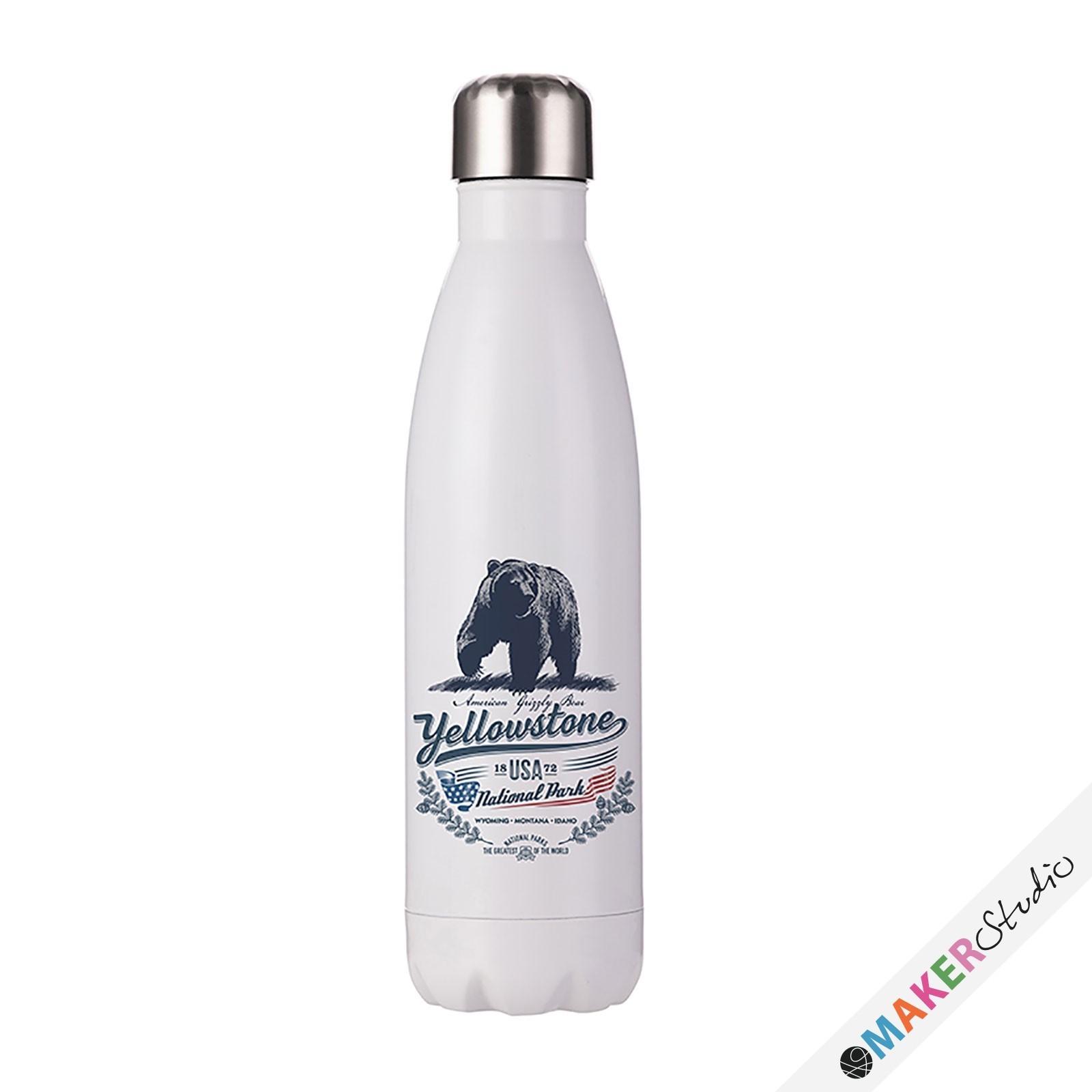 Termoflaske 500ml HVID 2 stk