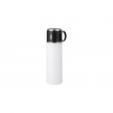 Termoflaske 500ml m/ kop HVID