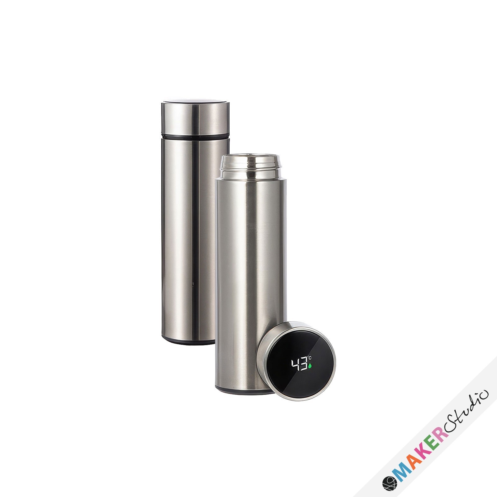 Termoflaske SMART 450ml STÅL 2 stk