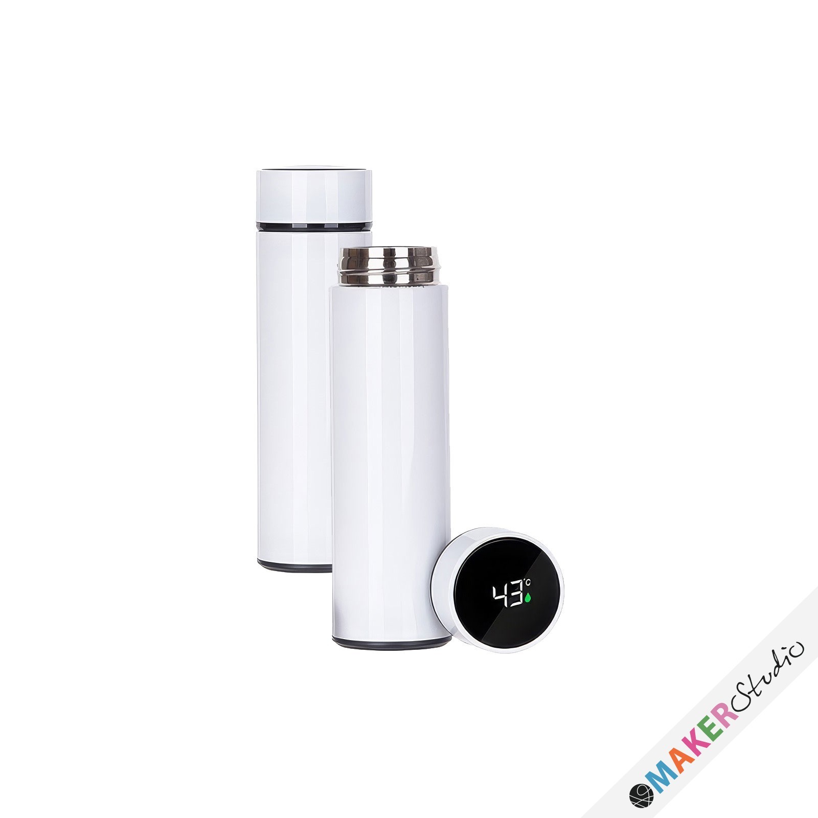 Termoflaske SMART 450ml HVID 2 stk