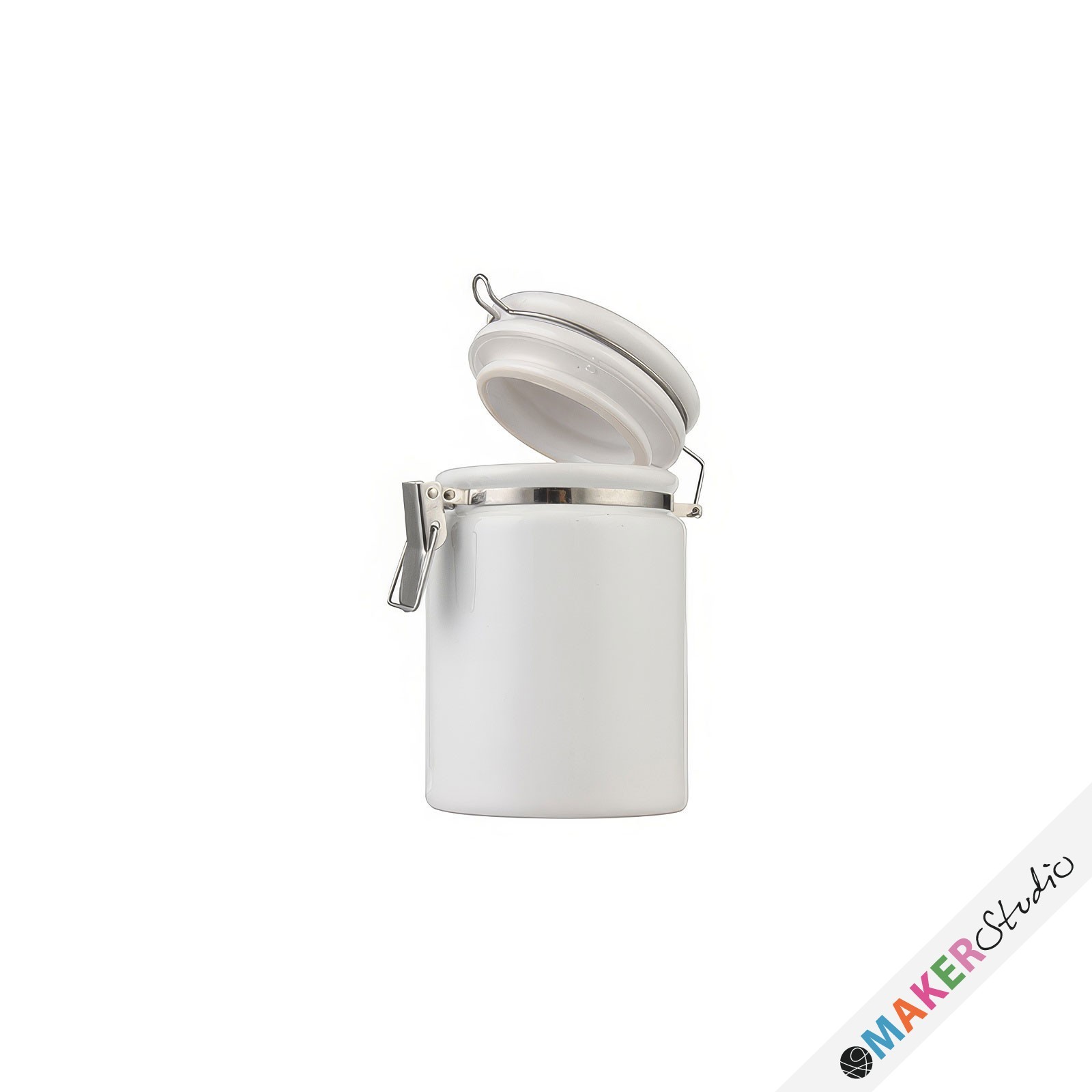 Keramisk opbevaringskrukke med lukning 410 ml 2 stk