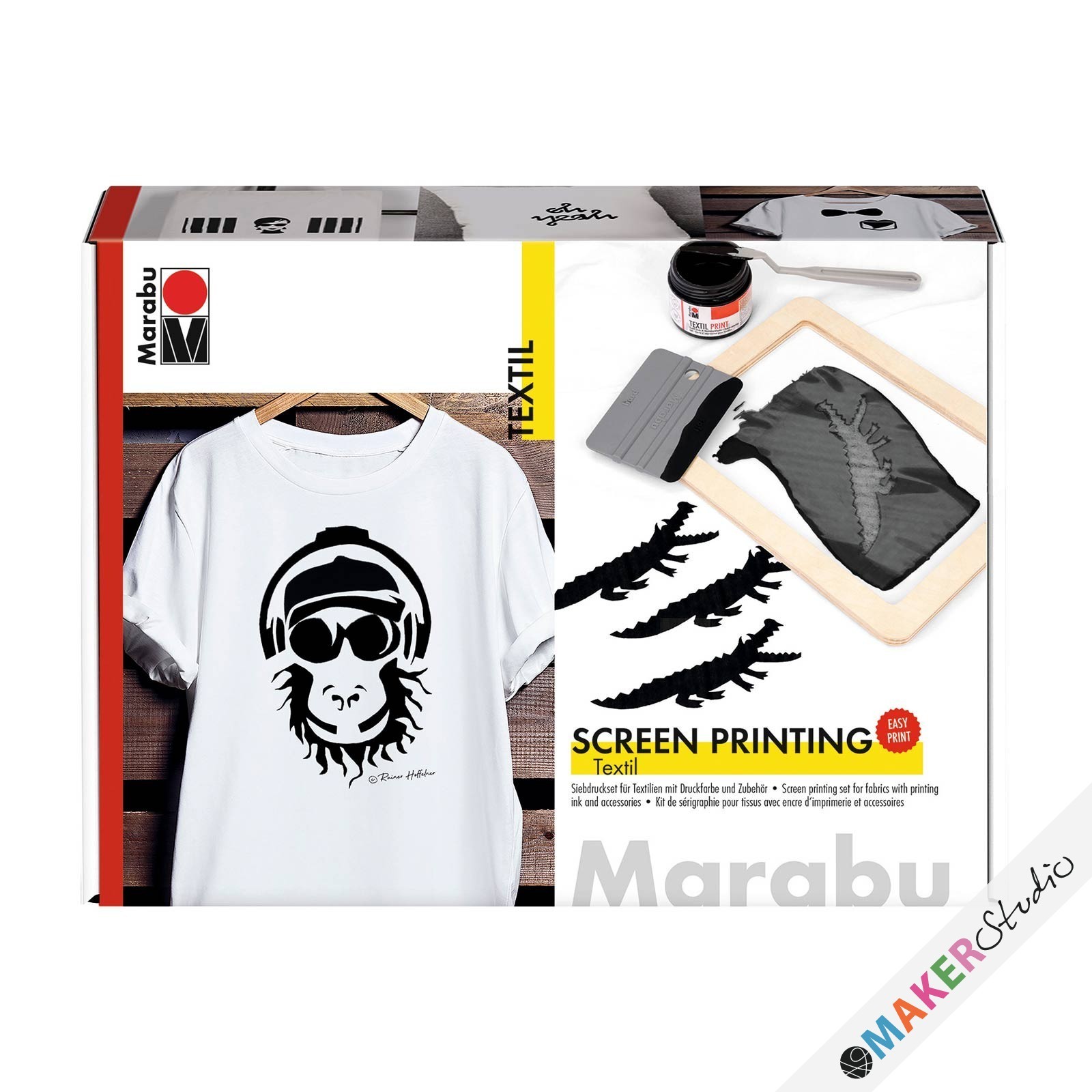 Tekstil Serigrafisæt - Screen Printing-sæt