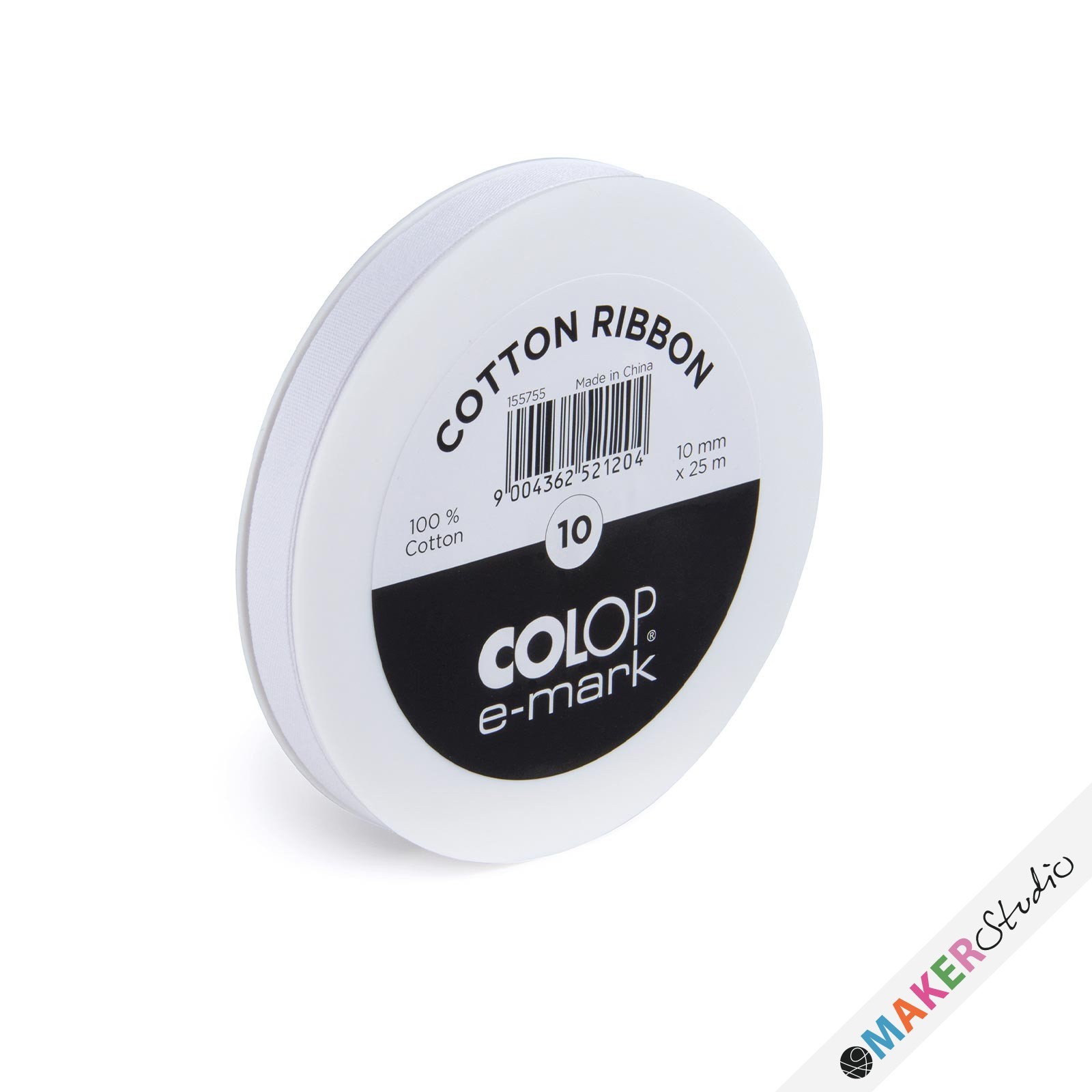COLOP e-mark Bomuldsbånd, 10mm x 25m