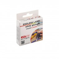COLOP e-mark Endeløs etiket hvid blank 14mm x 8m