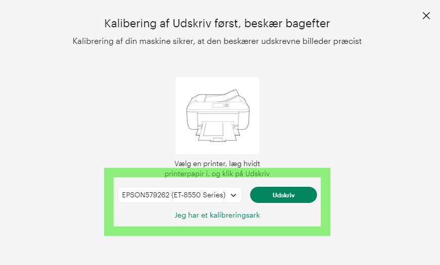 I trin 4 vælger du at udskrive